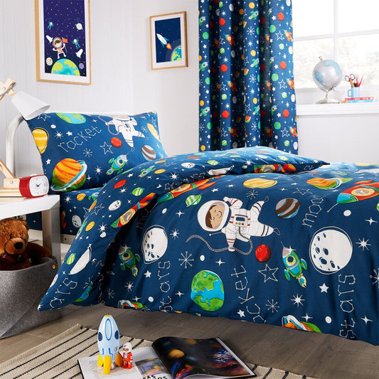 Olivia Rocco Kids Space Explorer Microfibre Duvet Cover Set