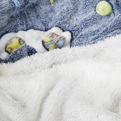 Olivia Rocco Kids Glow in the Dark Teddy Fleece Duvet Cover Set