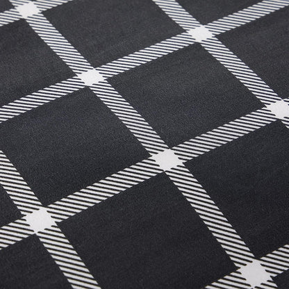 Olivia Rocco Boston Check Grey Reversible Duvet Cover Set