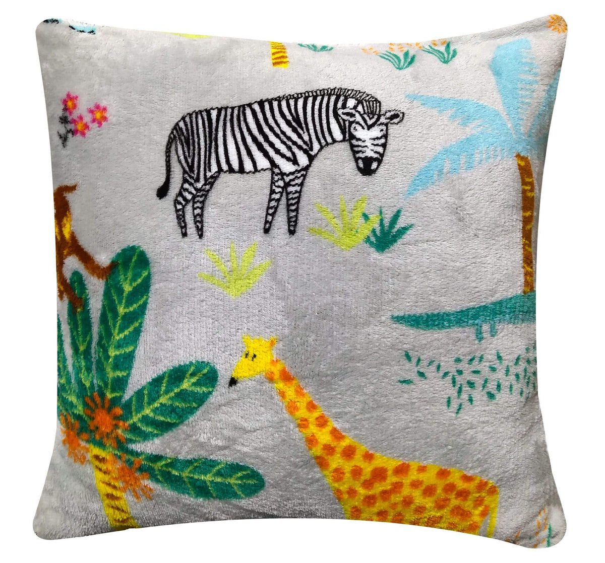 Olivia Rocco Kids Jungle Safari Teddy Fleece Duvet Cover Set