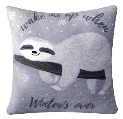 Olivia Rocco Kids Lazy Sloth Teddy Fleece Duvet Cover Set
