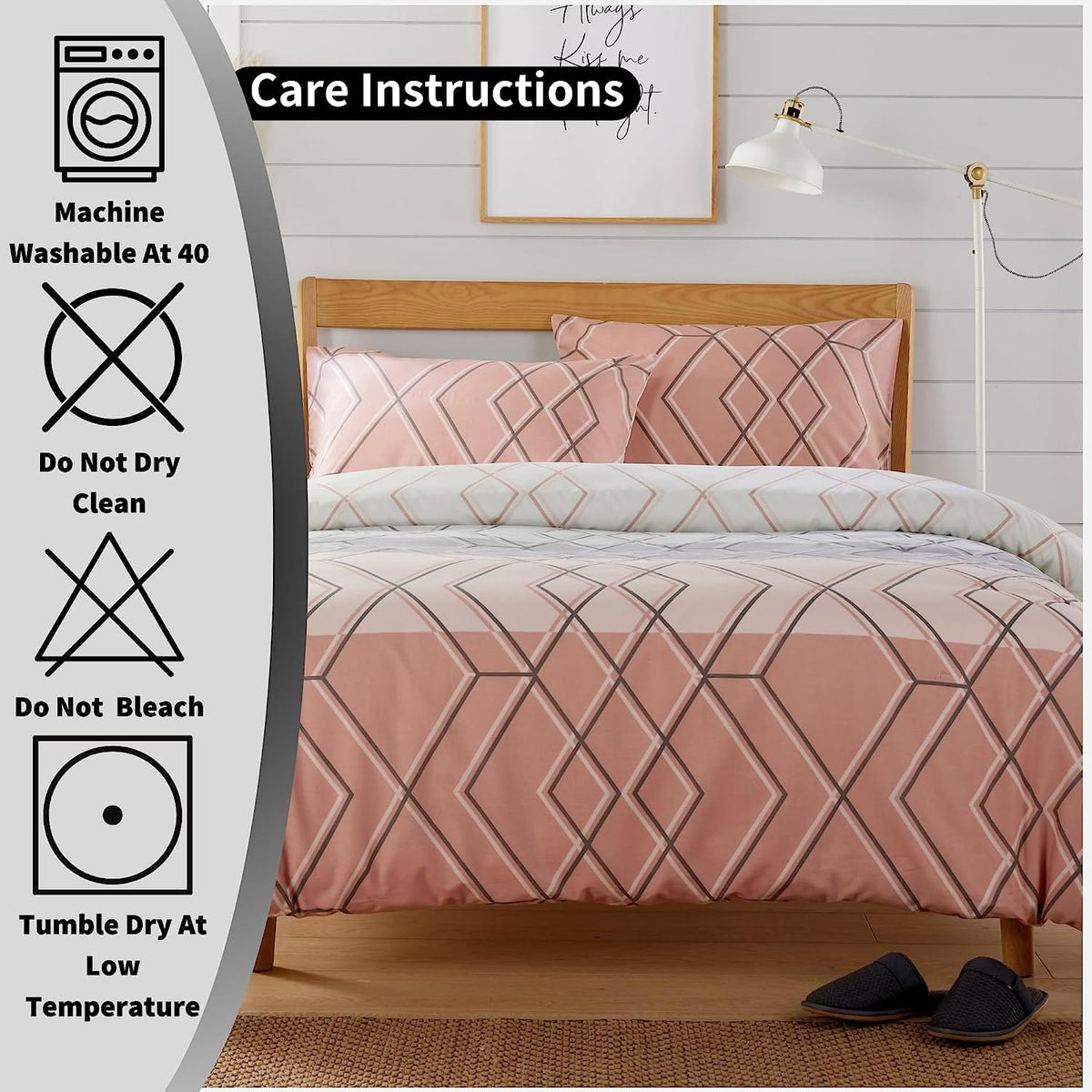 Olivia Rocco Havanna Geo Reversible Cotton Blend Duvet Cover Set