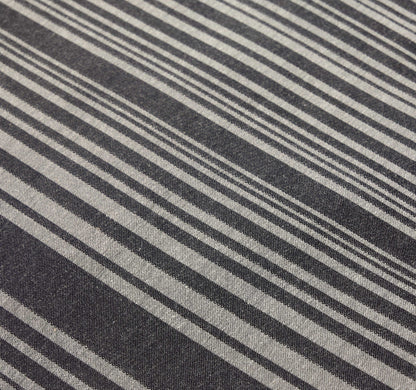 Olivia Rocco Stripe Jacquard Reversible Cotton Blend Duvet Cover Set with Pillowcases