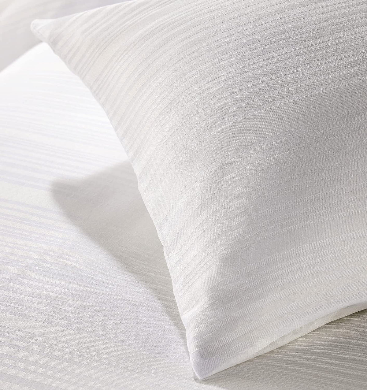 Olivia Rocco Stripe Jacquard Reversible Cotton Blend Duvet Cover Set with Pillowcases