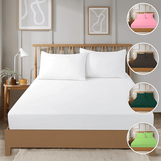 Olivia Rocco Plain Dye Soft Touch Fitted Sheet, 25 cm Depth