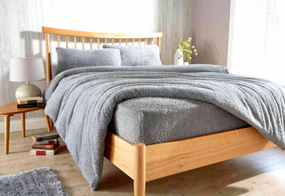 Olivia Rocco Teddy Fleece Extra Deep Fitted Sheet