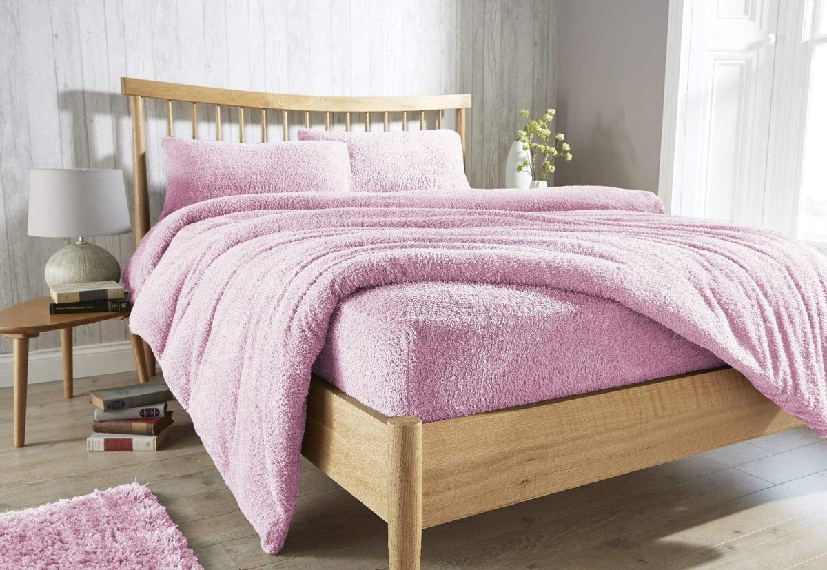 Olivia Rocco Teddy Fleece Extra Deep Fitted Sheet