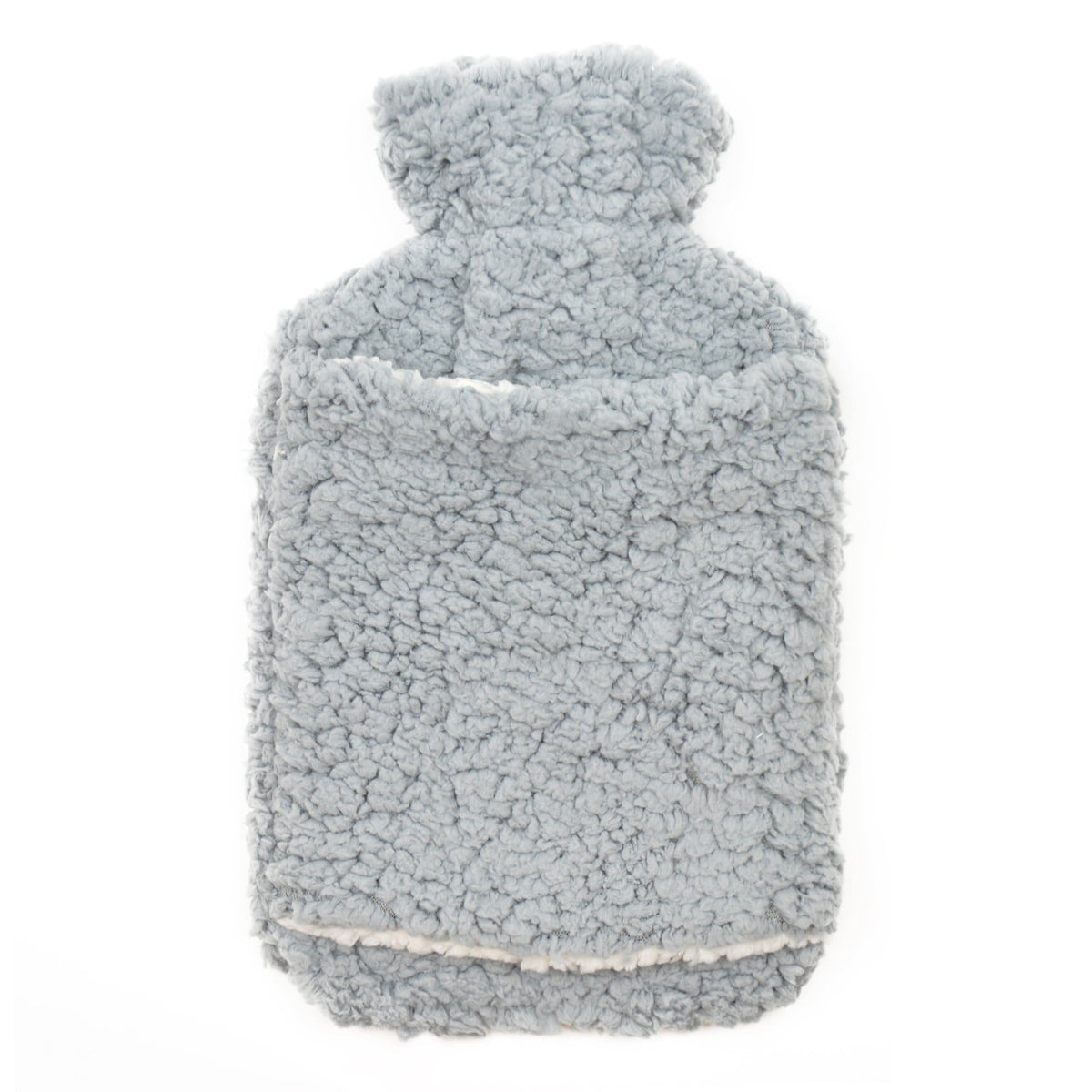 Olivia Rocco Teddy Fleece Hot Water Bottle with Hand Warmer Pocket 2L