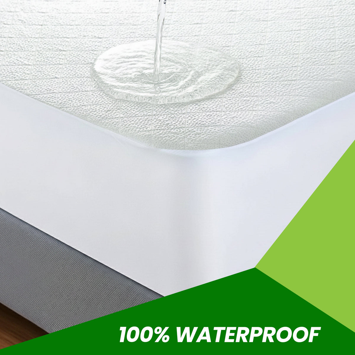 Olivia Rocco Bamboo Quilted Waterproof Mattress Protector 30 cm Deep