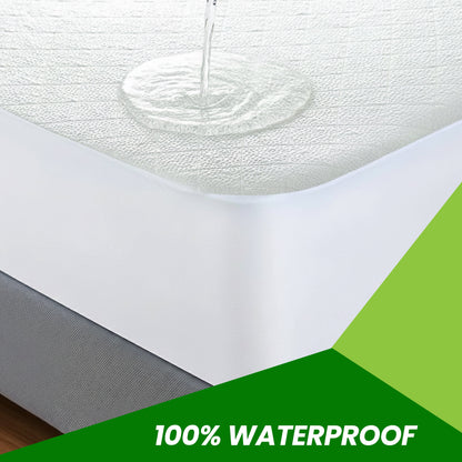 Olivia Rocco Bamboo Quilted Waterproof Mattress Protector 30 cm Deep