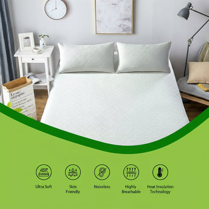 Olivia Rocco Bamboo Quilted Waterproof Mattress Protector 30 cm Deep