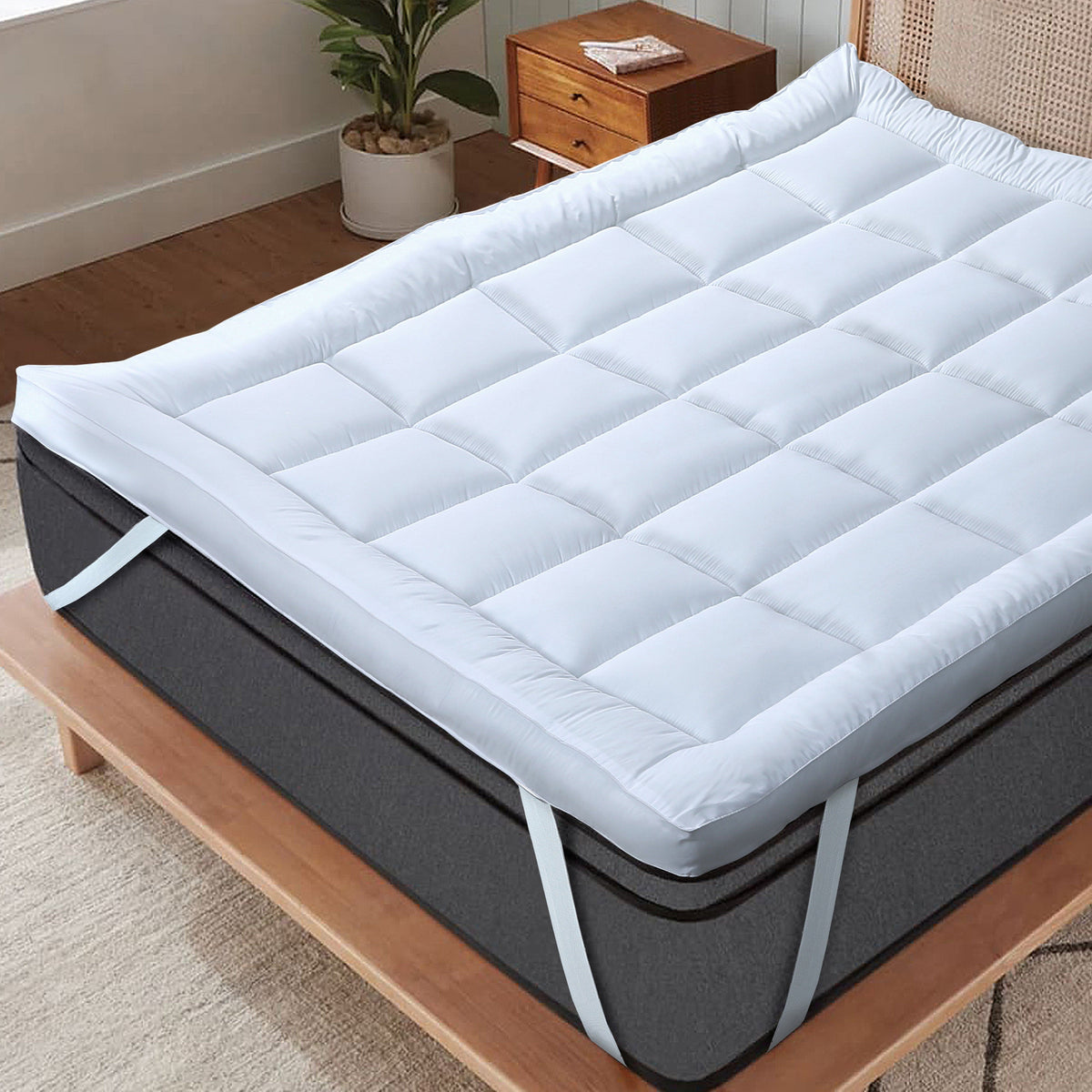 Olivia Rocco Hypoallergenic Microfibre Mattress Topper
