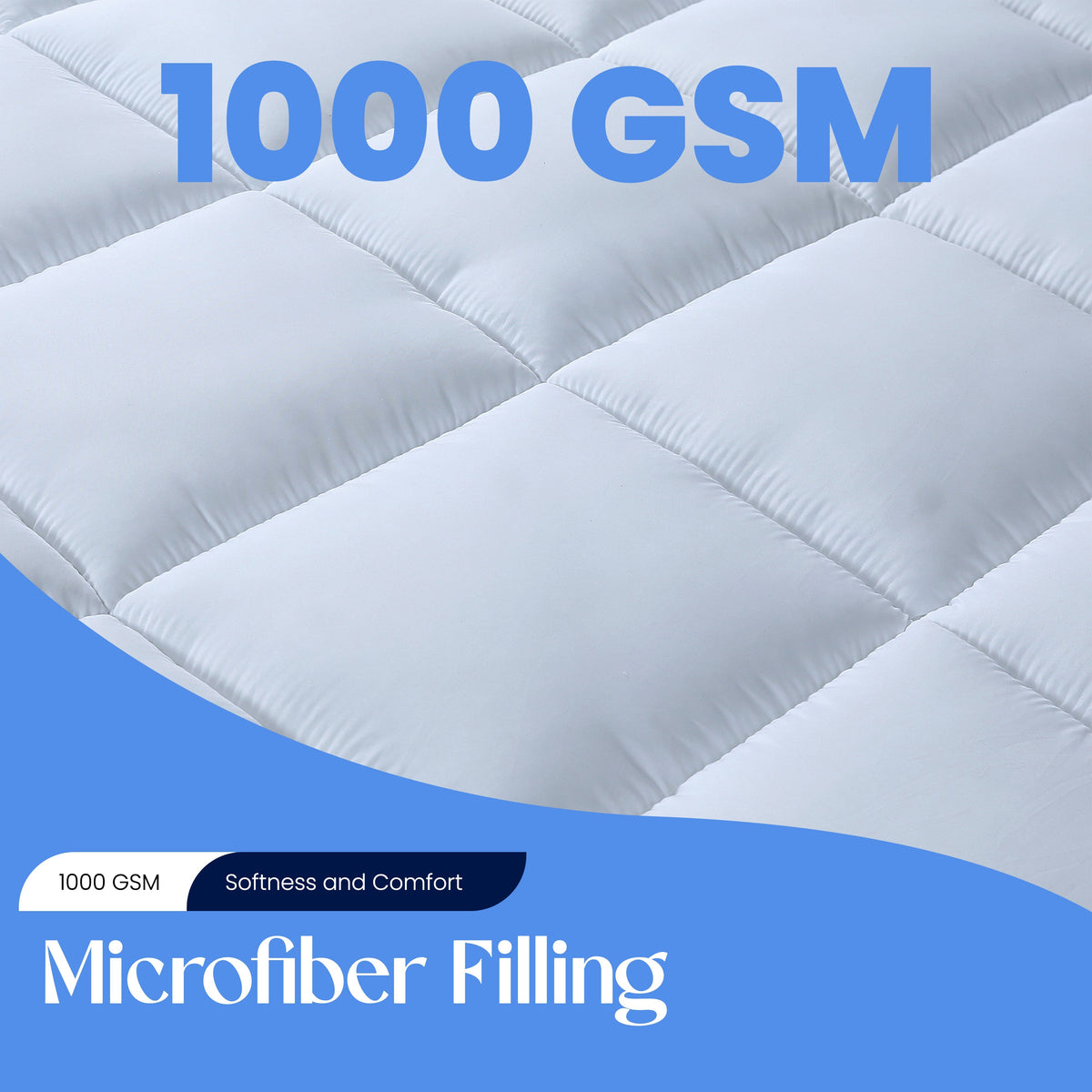 Olivia Rocco Hypoallergenic Microfibre Mattress Topper