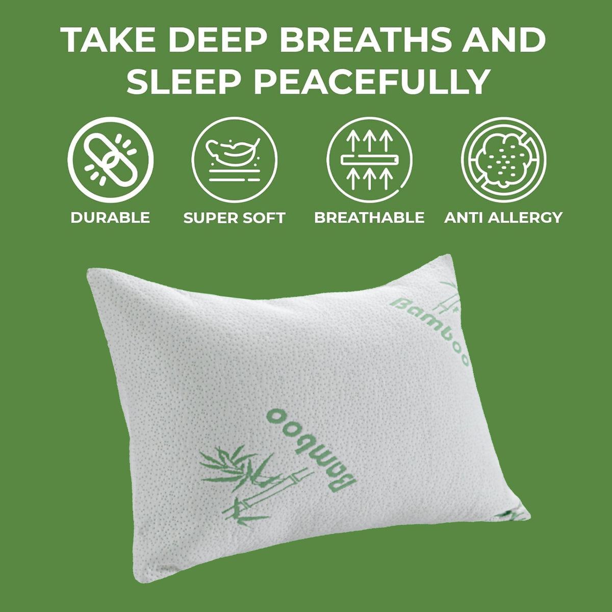 Olivia Rocco Bamboo Shredded Memory Foam Pillow 50 x 75 cm