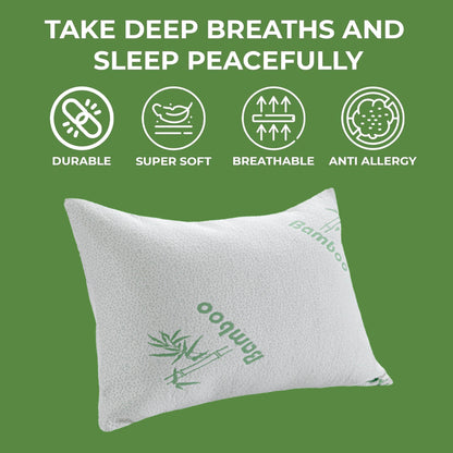 Olivia Rocco Bamboo Shredded Memory Foam Pillow 50 x 75 cm