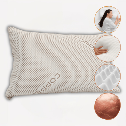 Olivia Rocco Copper Infused Shredded Memory Foam Pillow 50 x 75 cm