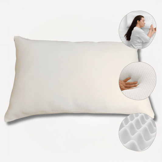 Olivia Rocco Memory Foam & Fibre Pillow Medium Support 50 x 75 cm