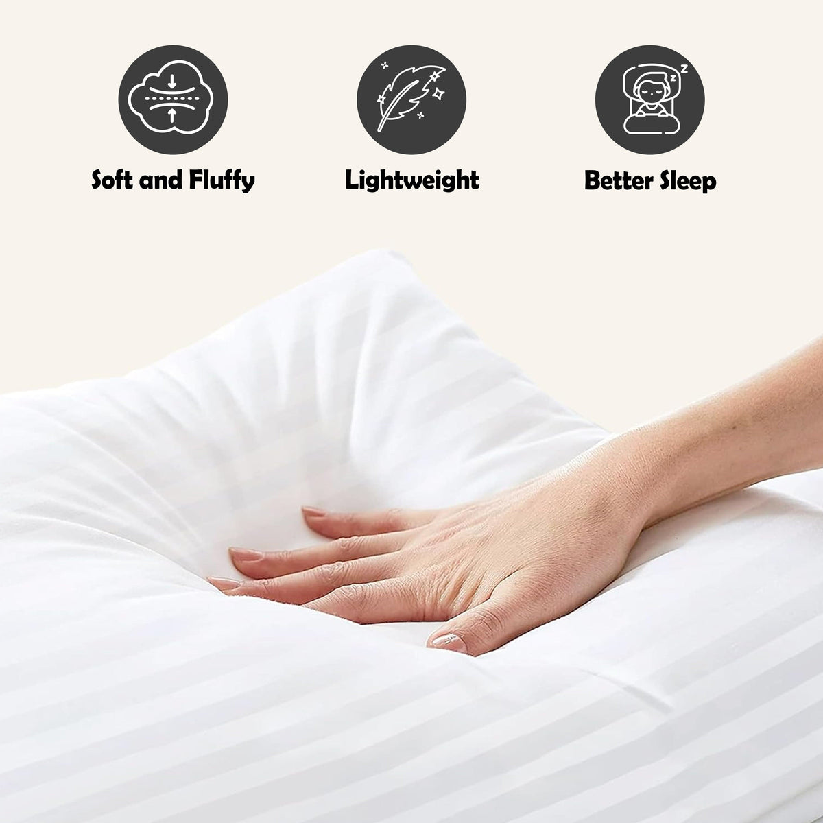 Olivia Rocco Hollowfibre Hotel Pillows Pack of 2