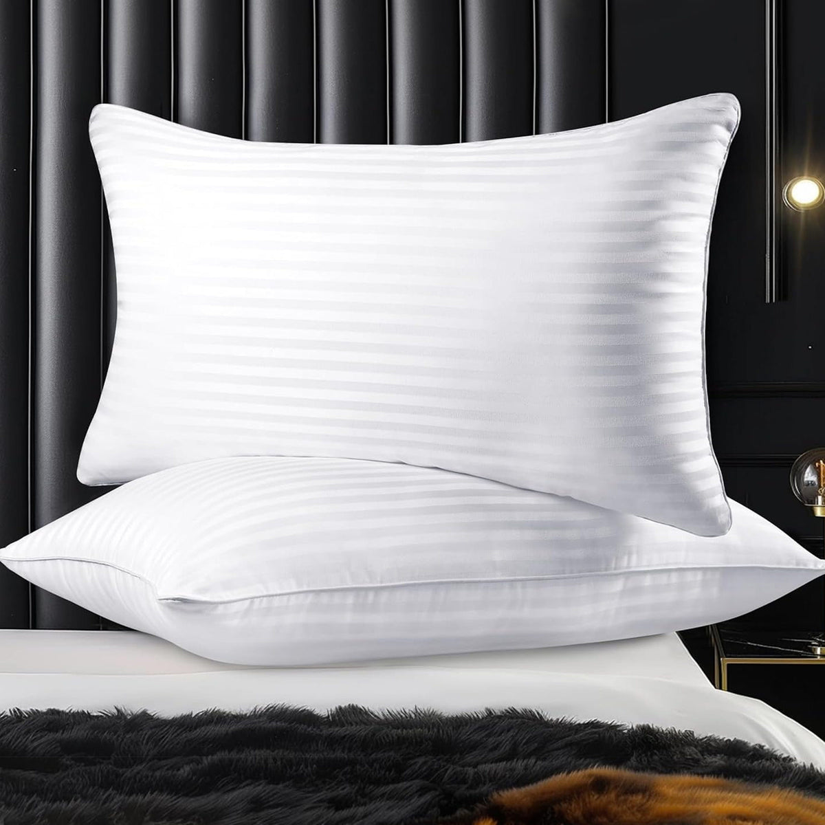 Olivia Rocco Hollowfibre Hotel Pillows Pack of 2