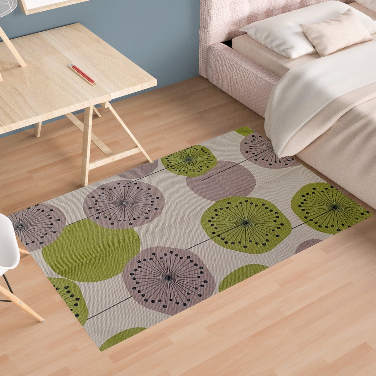 Olivia Rocco Flor Printed Non-Slip Rug