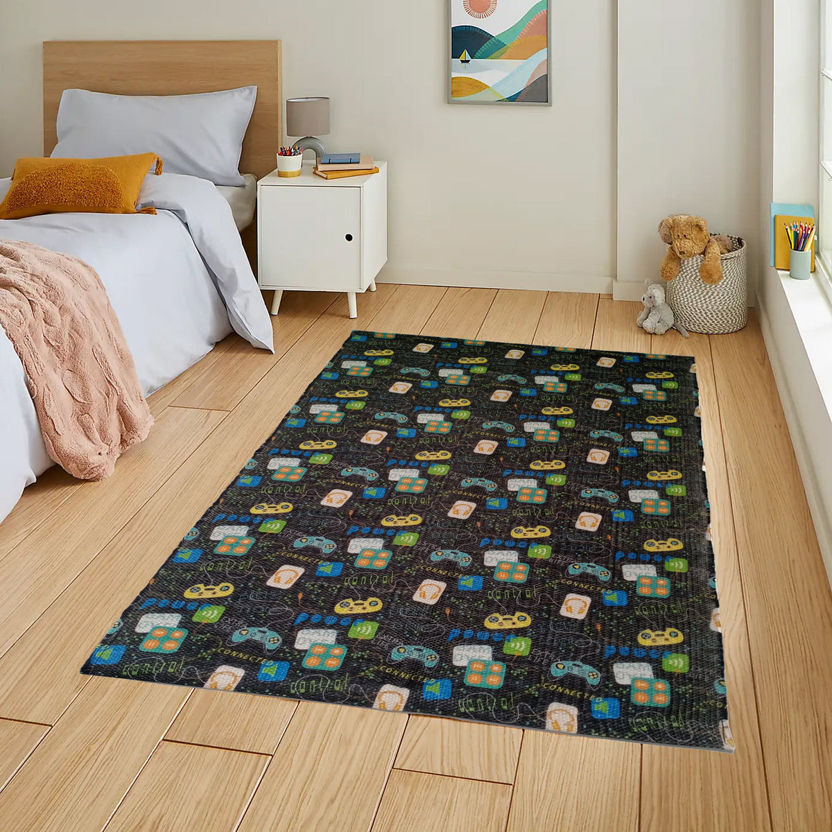 Olivia Rocco Gamer Design Non-Slip Rug 60 x 90 cm