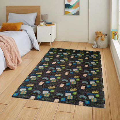 Olivia Rocco Gamer Design Non-Slip Rug 60 x 90 cm