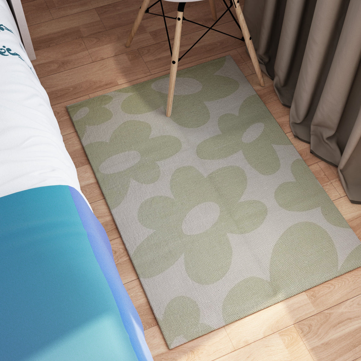 Olivia Rocco Jardin Printed Non-Slip Rug