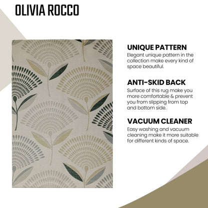 Olivia Rocco Linnea Printed Non-Slip Rug