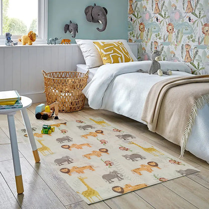 Olivia Rocco Safari Animal Print Non-Slip Rug 60 x 90 cm