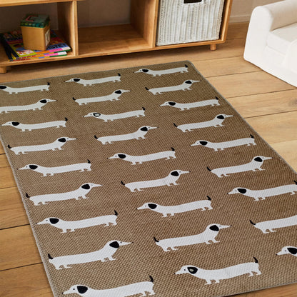 Olivia Rocco Sausage Dog Non-Slip Rug 60 x 90 cm