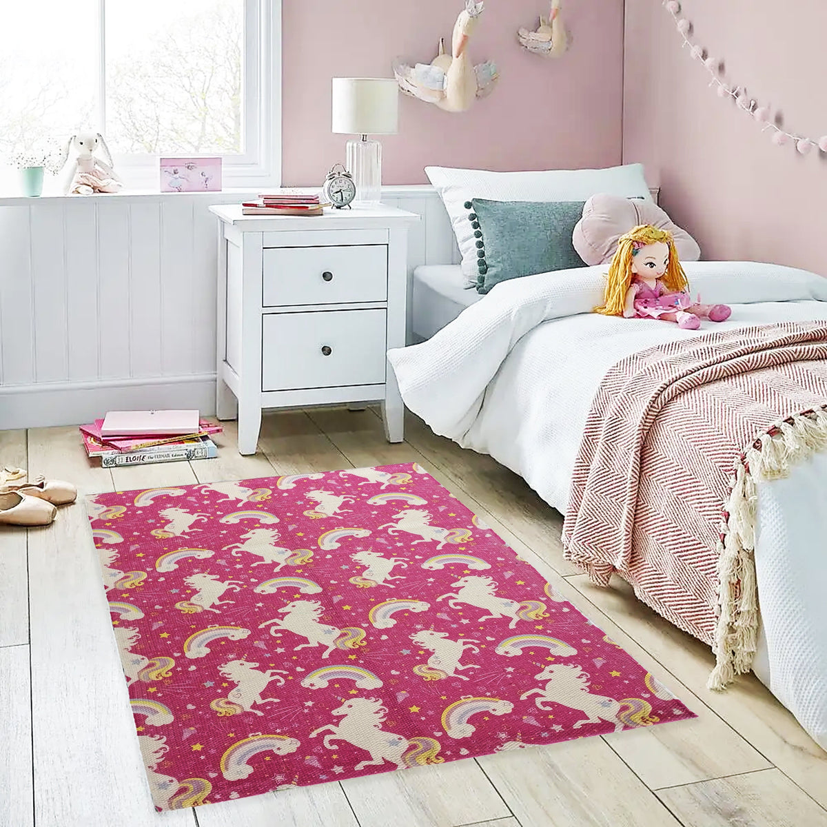 Olivia Rocco Unicorn Non-Slip Rug 60 x 90 cm