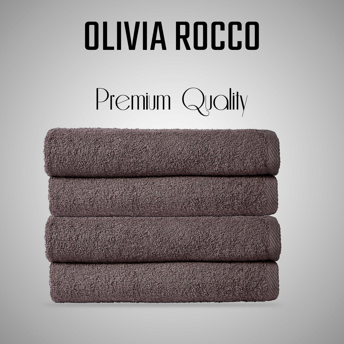 Olivia Rocco Indus Valley Cotton Bath Sheets Pack of 4 – 80 x 140 cm