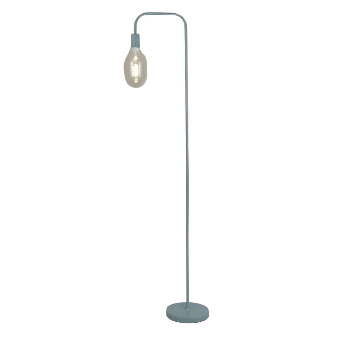 Pagazzi Knox Exposed Bulb Floor Lamp Matt Grey 151 cm