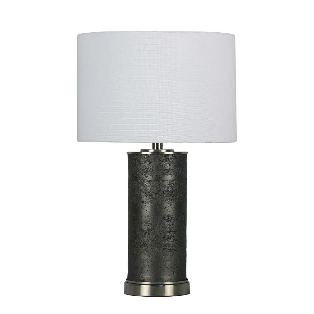 Pagazzi Marcelline Table Lamp Grey & Antique Silver 60 cm