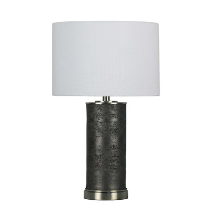 Pagazzi Marcelline Table Lamp Grey & Antique Silver 60 cm