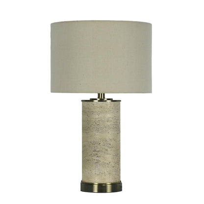 Pagazzi Marcelline Table Lamp Taupe & Antique Brass 60 cm