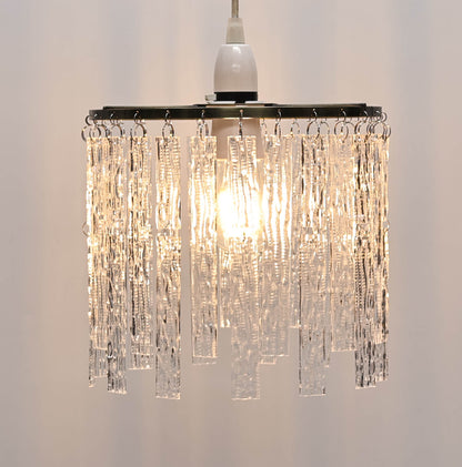 Pagazzi Maren Acrylic Rod Easy-Fit Pendant Shade Clear 22 cm