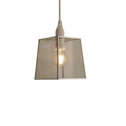 Pagazzi Sable Chrome & Clear Glass Easy-Fit Pendant Shade 30 cm