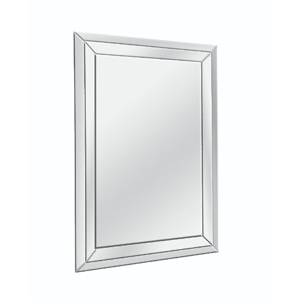Pagazzi Hamilton Silver Bevelled Wall Mirror 91 x 61 cm
