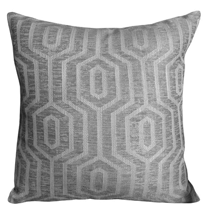 Paris Cushion Covers 2 Pack Modern Grey Decorative Square Scatter Cushions with Invisible Zipper for Sofa & Bed by OLIVIA ROCCO