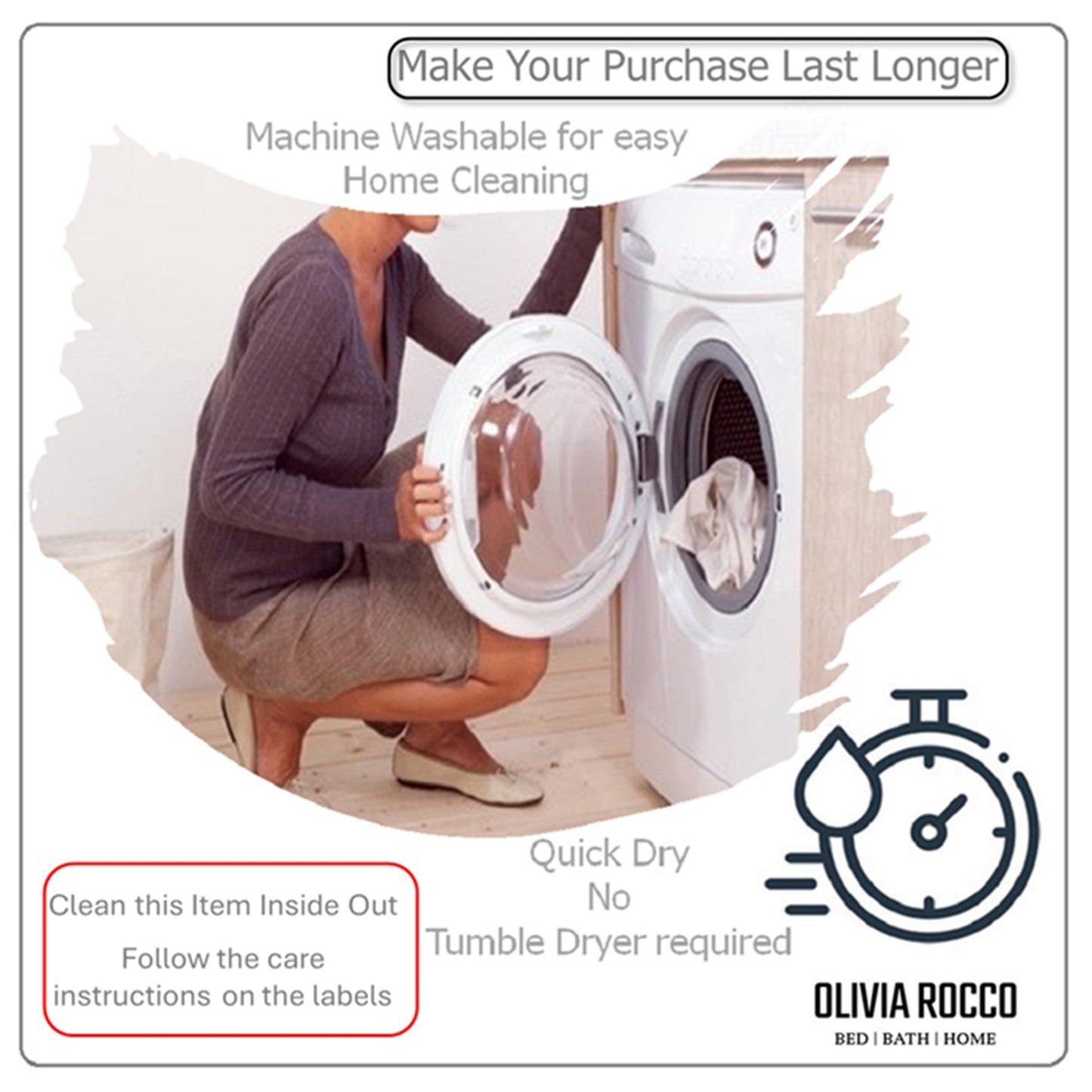 Paris Cushion Covers 2 Pack Modern Natural Decorative Square Scatter Cushions with Invisible Zipper for Sofa & Bed by OLIVIA ROCCO