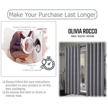 Paris Eyelet Jacquard Curtains Sage Green Geometric Pattern Thermal Insulated Light Blocking for Bedroom Lounge by OLIVIA ROCCO