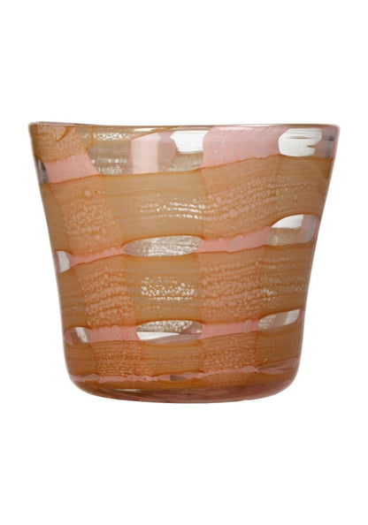 Casa by Josephine Jenno Peach Affect Glass Candle Holder & Vase 11 cm