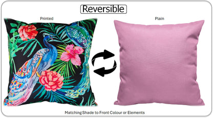 Peacock Waterproof Design Cushions for Patios Gardens and Living Rooms with High-Quality Hollow-Fibre Fill by OLIVIA ROCCO