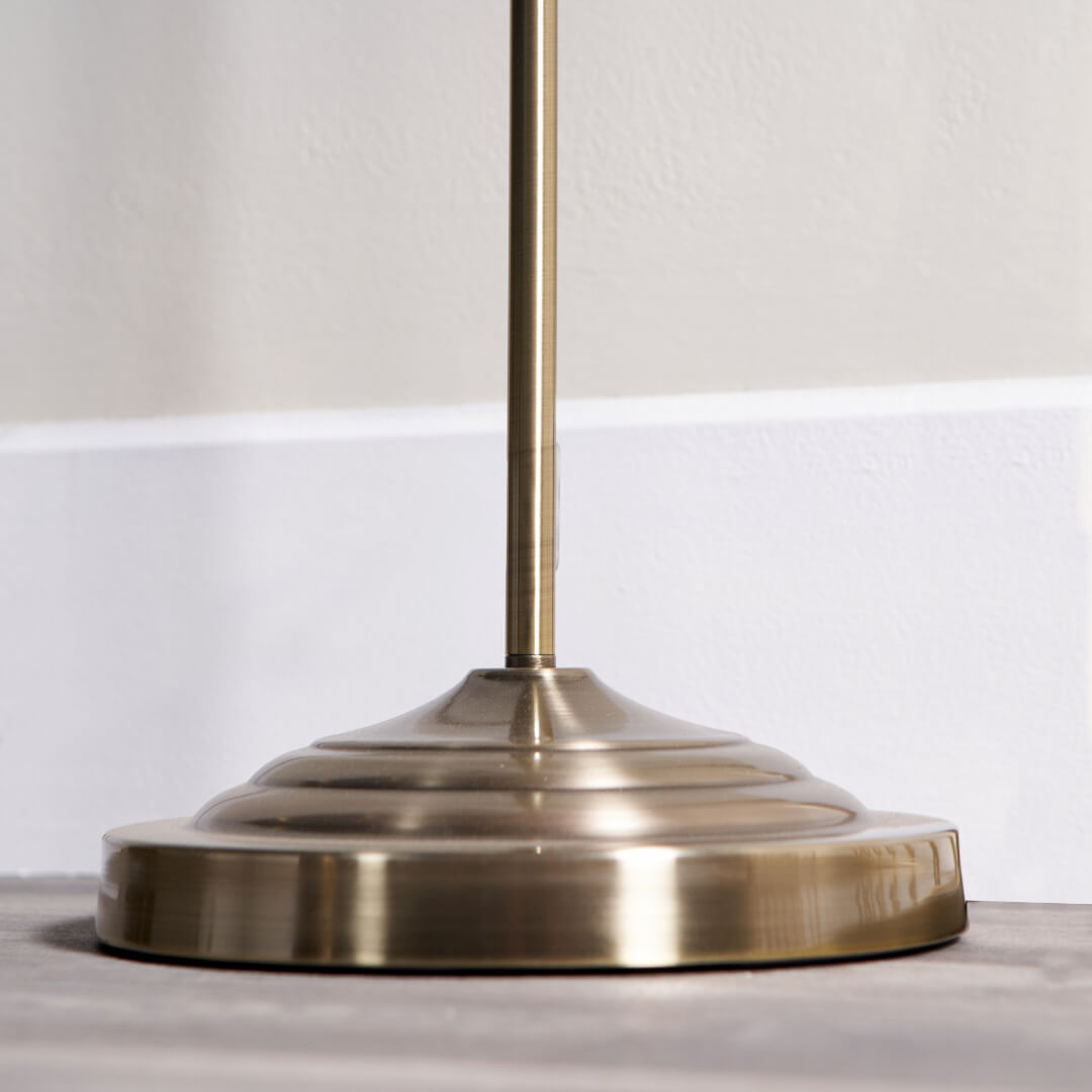 Pagazzi Elena Floor Lamp Ombré Blue Glass and Brass 157 cm