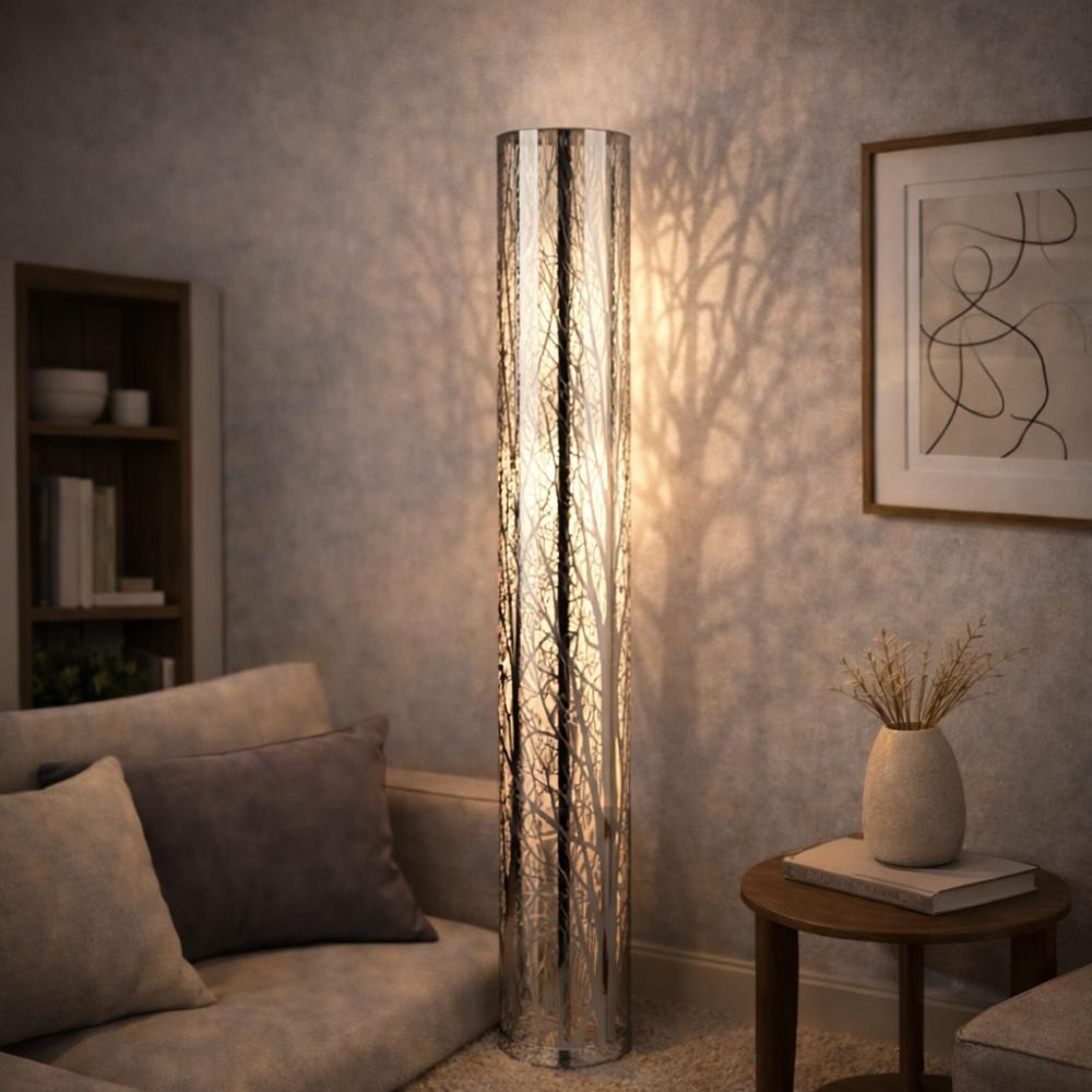 Pagazzi Mason 2 Light Floor Lamp Polished Chrome 111.5 cm