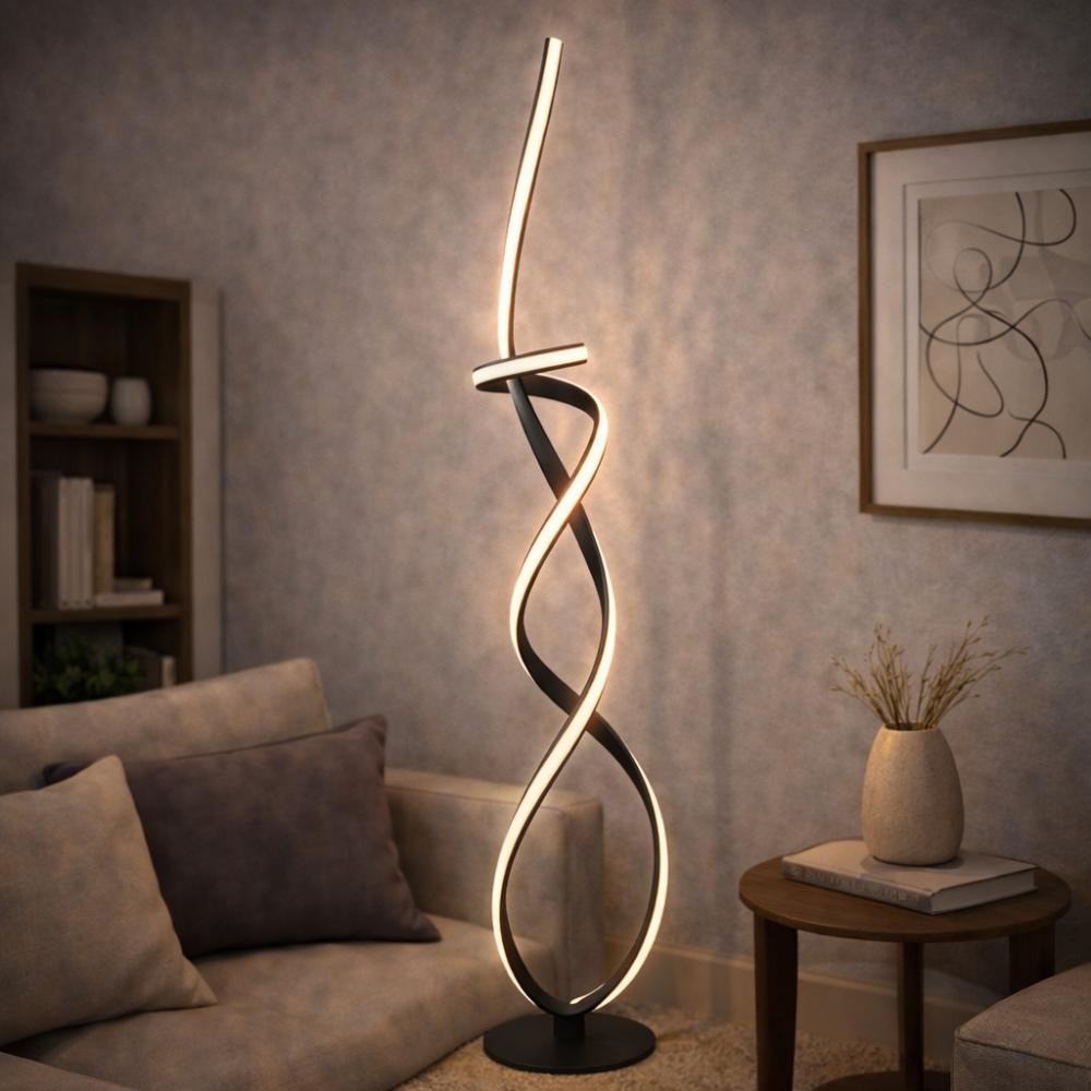 Pagazzi Fraser LED Floor Lamp Matt Black 150 cm