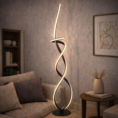 Pagazzi Fraser LED Floor Lamp Matt Black 150 cm