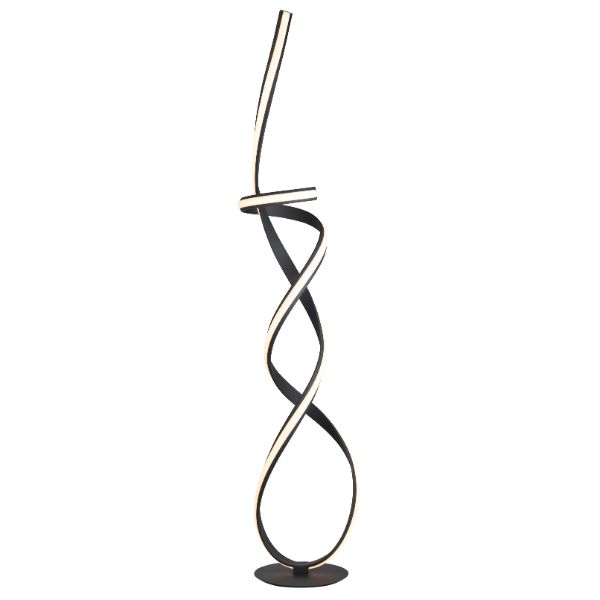 Pagazzi Fraser LED Floor Lamp Matt Black 150 cm