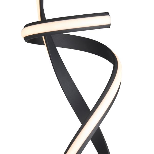 Pagazzi Fraser LED Floor Lamp Matt Black 150 cm